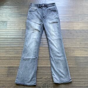 AFRM Huxley Bootcut Jean Womens Sz 32 Grey High Rise Y2K